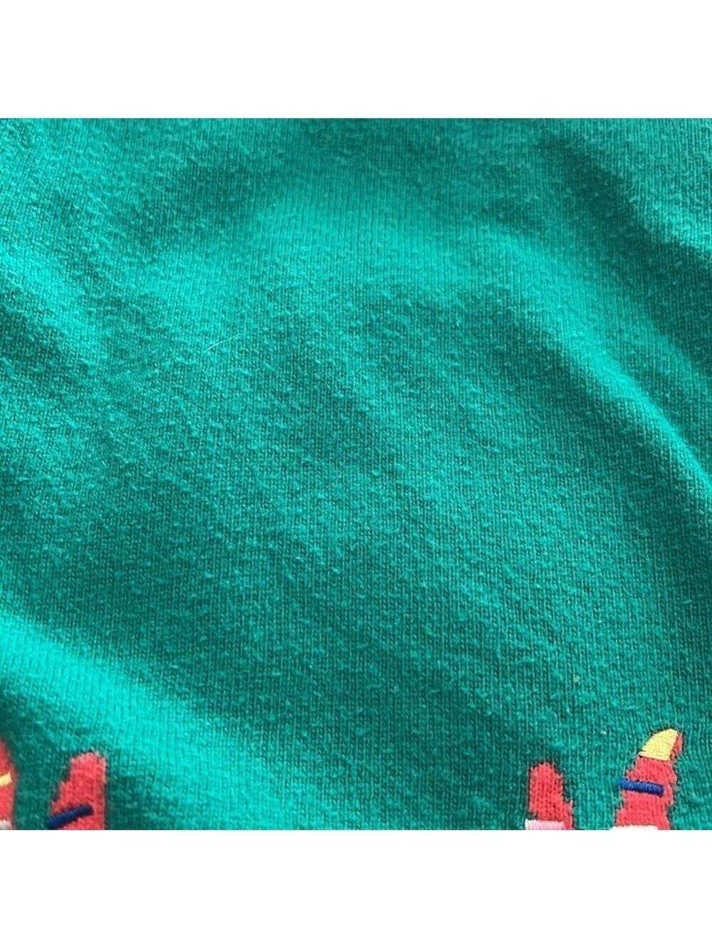 MINI BODEN girls 3-4y Christmas reindeer dress. Green. - Picture 5 of 8